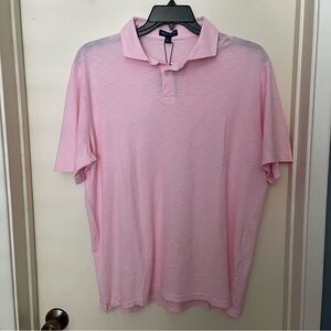 PETER MILLAR Golf Polo Shirt Pink Pima Cotton Size XL